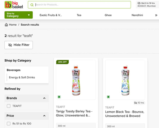 TeaFit on BigBasket