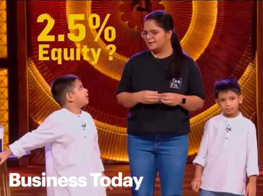 Business pitch on Shark Tank.