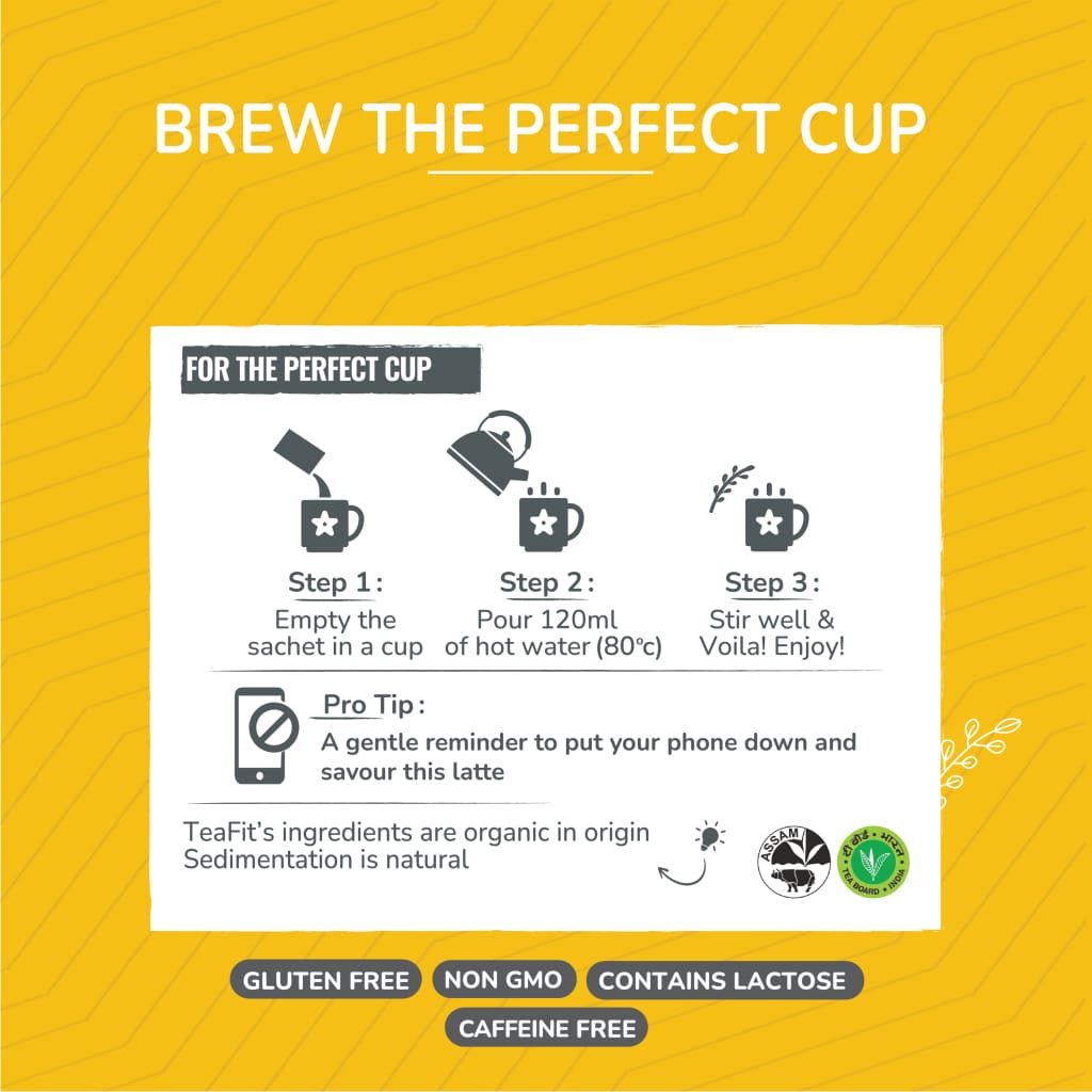 Instant Turmeric Latte Premix Unsweetened Powdered Beverage