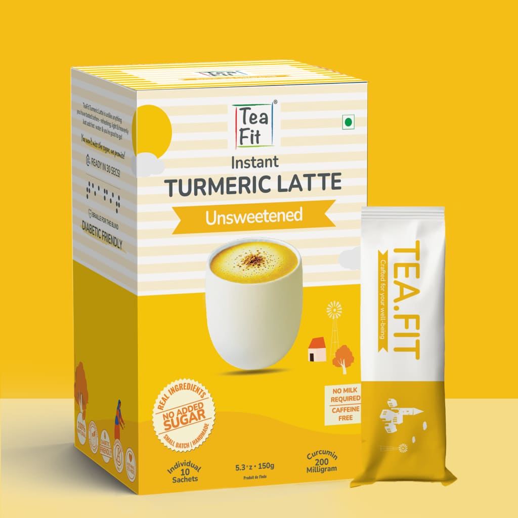 Instant Turmeric Latte Premix Unsweetened Powdered Beverage