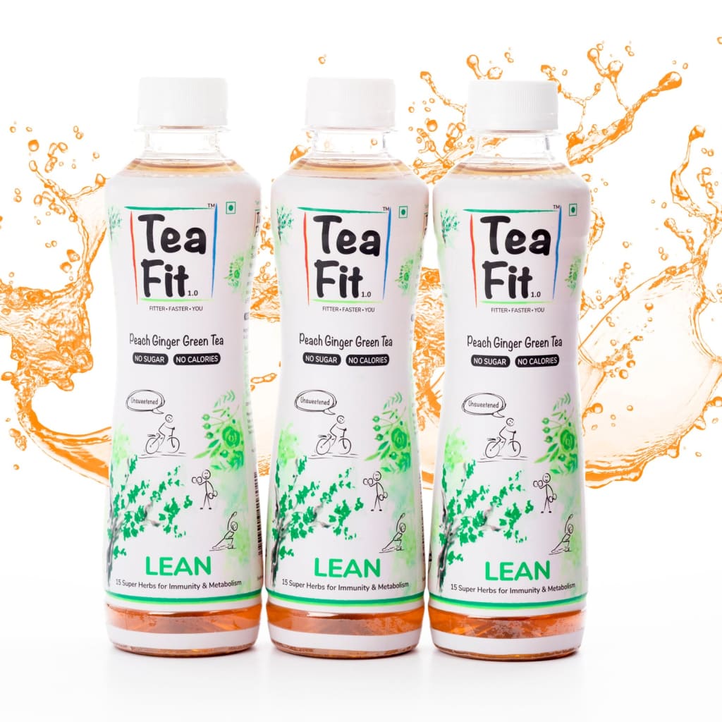 Teafit Lean - Peach Ginger Green Tea 300 Ml. - Beverages