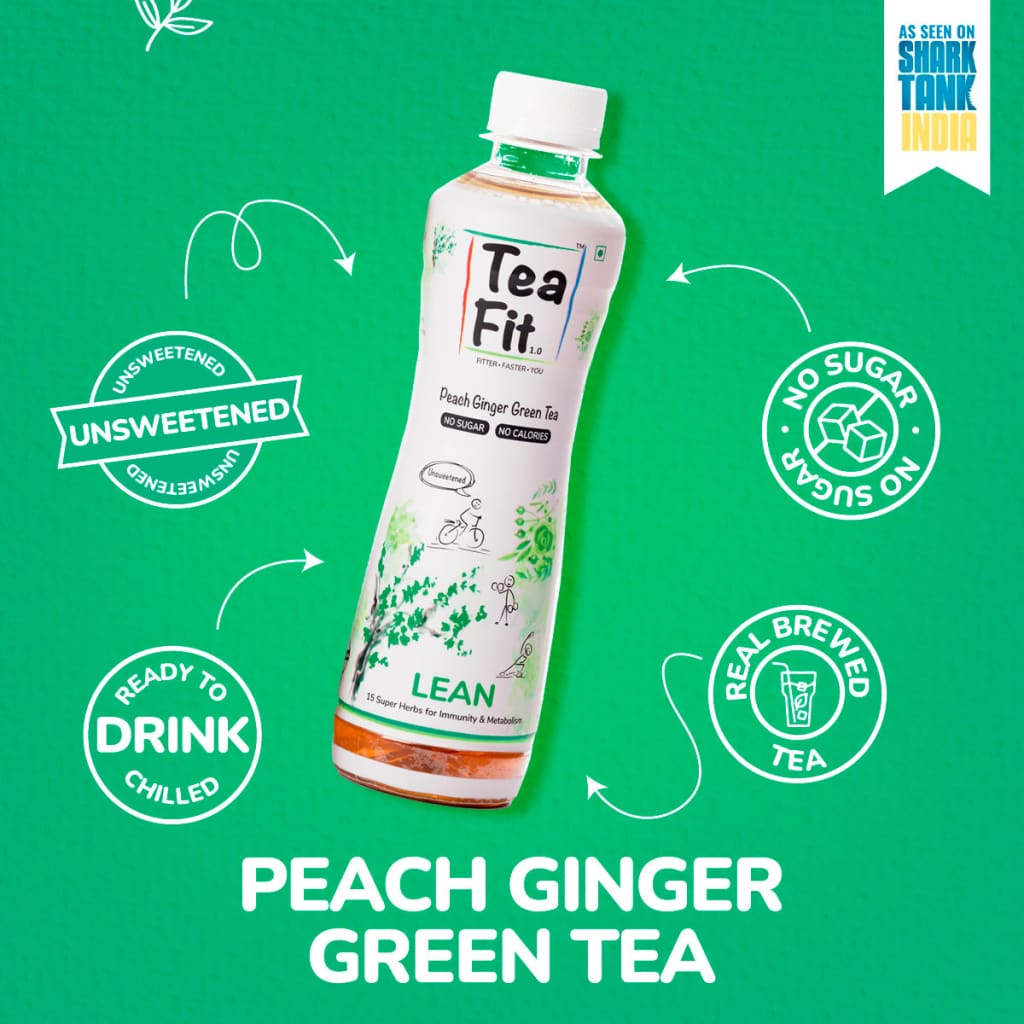 Teafit Lean - Peach Ginger Green Tea 300 Ml. - Beverages