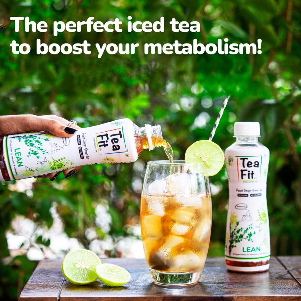 Teafit Lean - Peach Ginger Green Tea 300 Ml. - Beverages