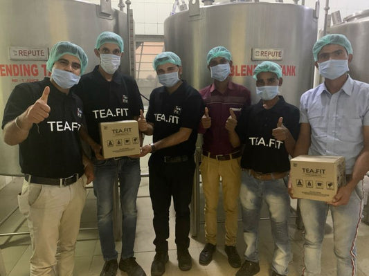 Visit to our plant and a new batch of TeaFit
