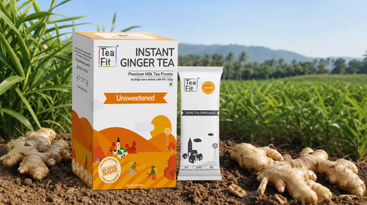Authentic Adrak Chai in 60 Seconds: The Best Unsweetened Ginger Tea Premix
