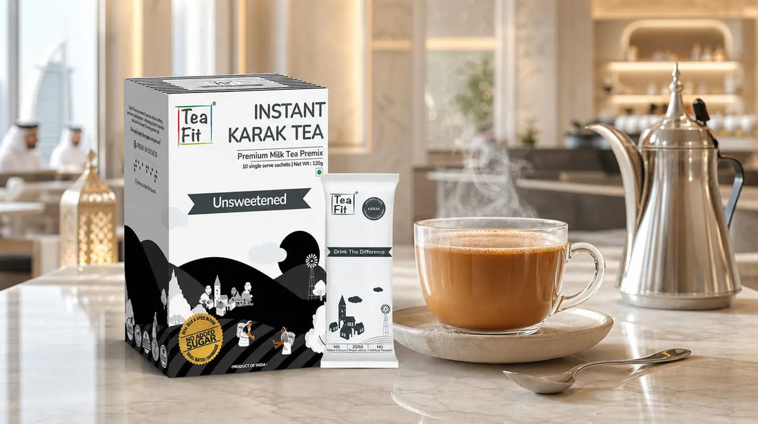 Authentic Gulf-Style Karak Chai: The Best Unsweetened Instant Tea