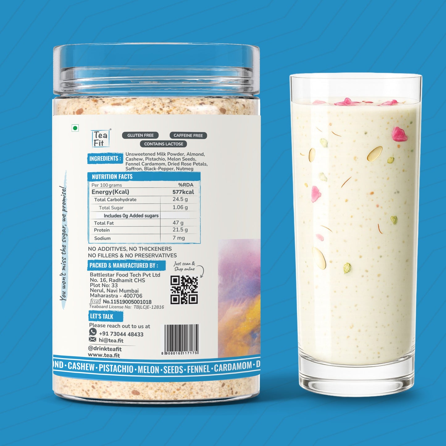 TeaFit Thandai - Unsweetened