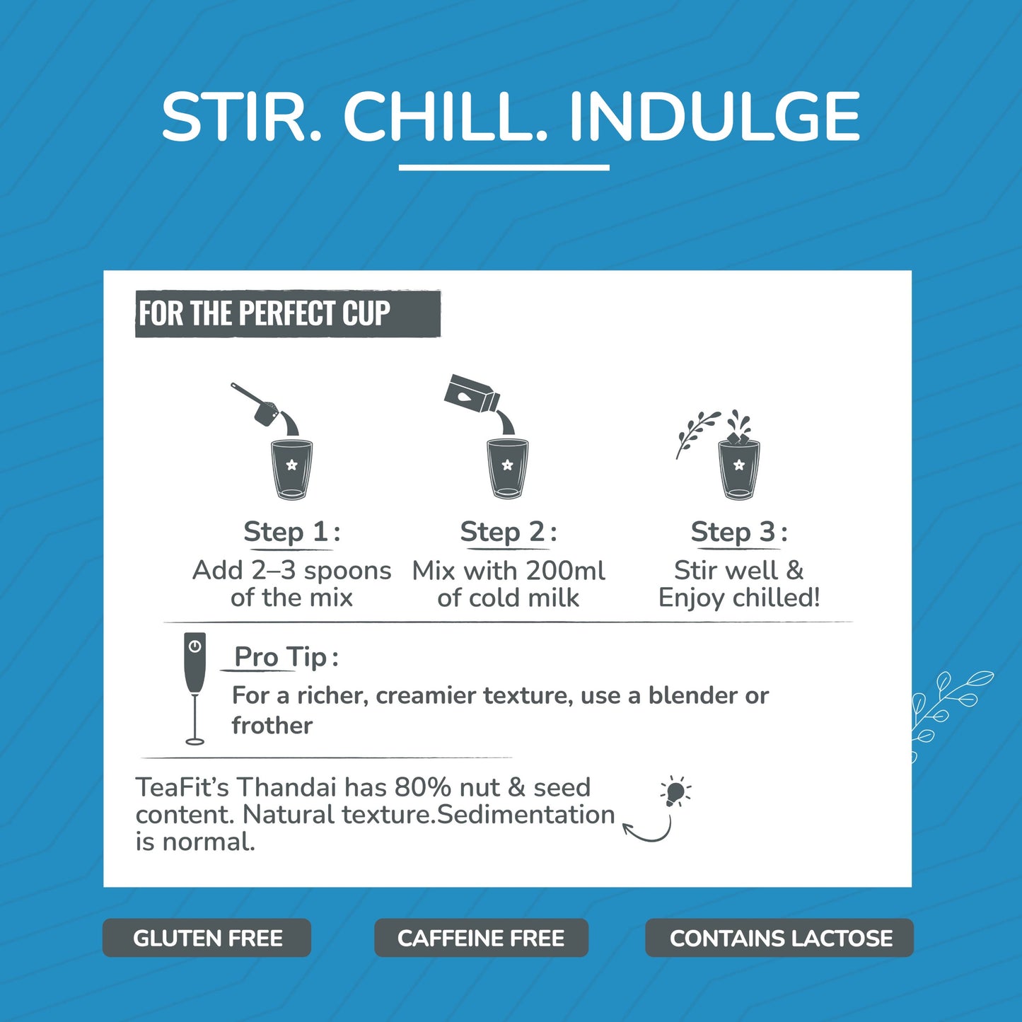 TeaFit Thandai - Unsweetened