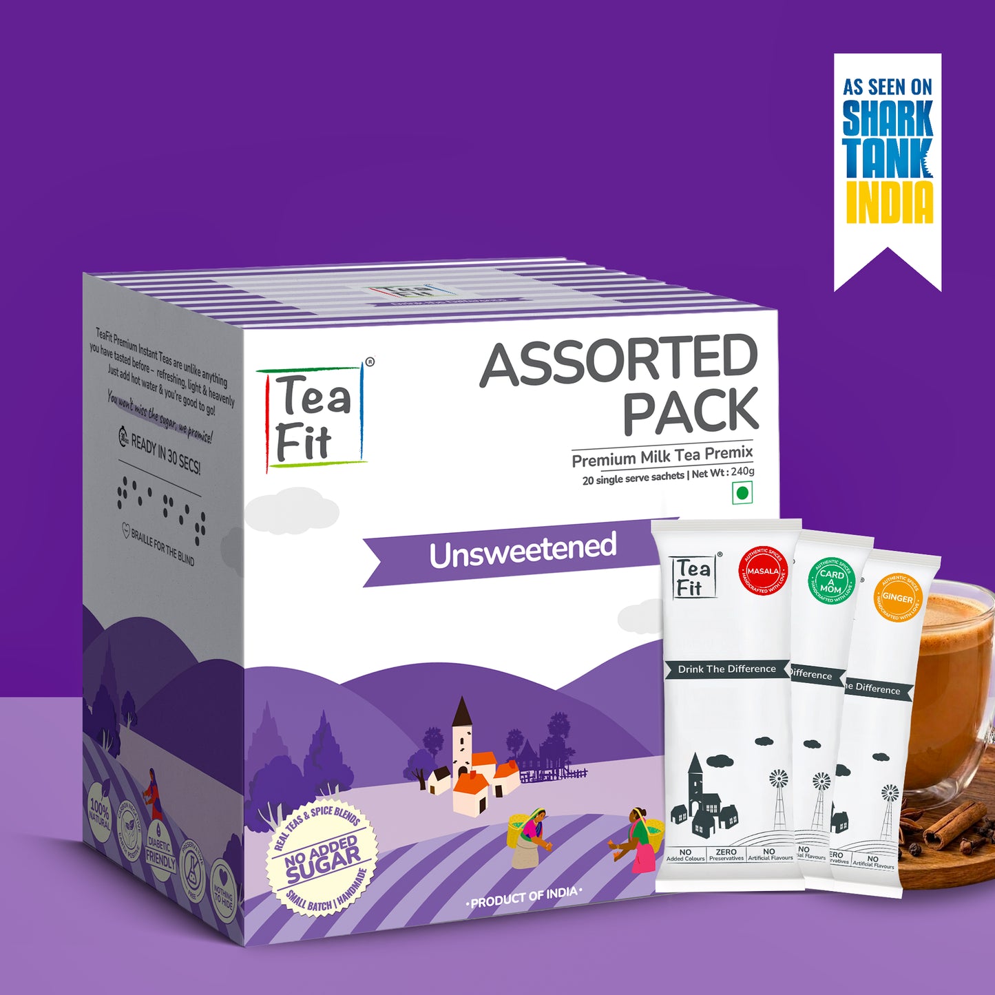 Instant Tea Premix Assorted Pack - Unsweetened