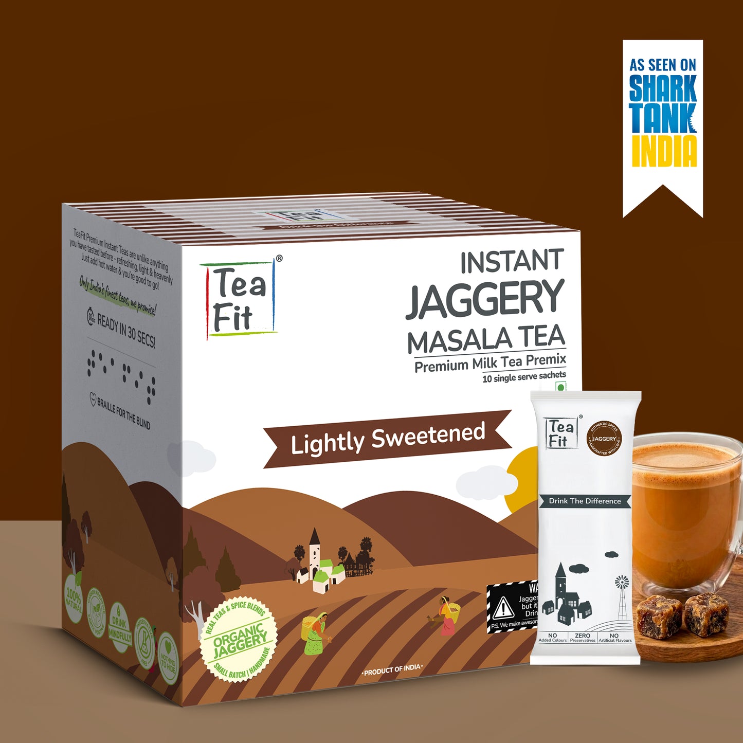Mélange instantané pour thé jaggery masala