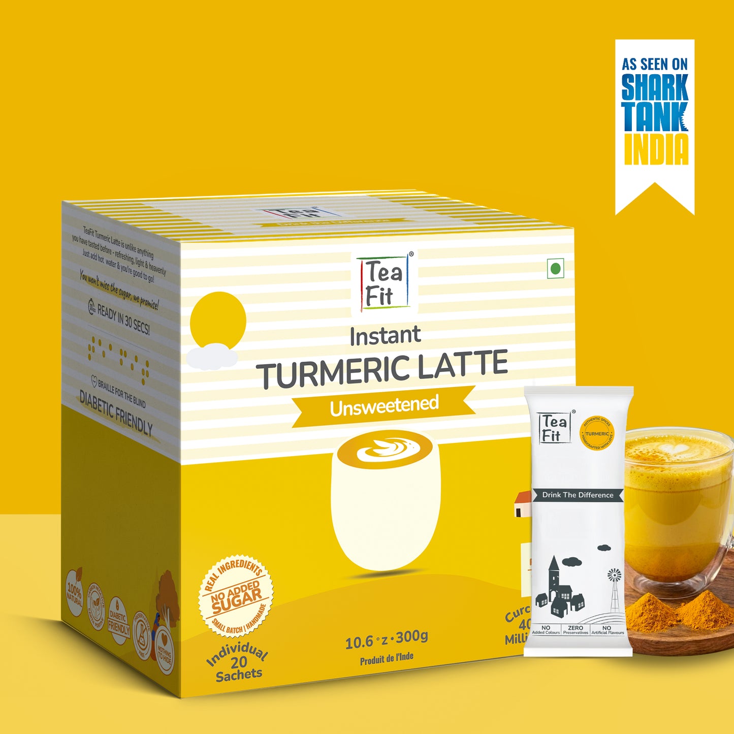 Instant Turmeric Latte Premix - Unsweetened