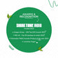 Tea Fit awards and recognition list including Shark Tank India, Images Group, INC 42, Vogue and Channeler FMCG Awards.