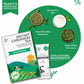 Tea Fit Cardamom Tea sachet with product box beside raw ingredients including hand-pounded cardamom, nonfat dry milk, and single estate tea leaves