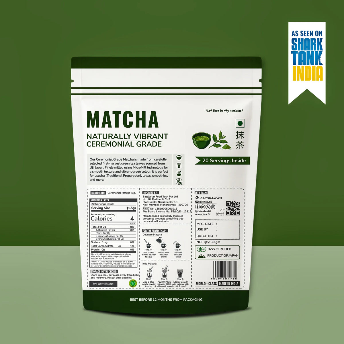 Matcha culinario