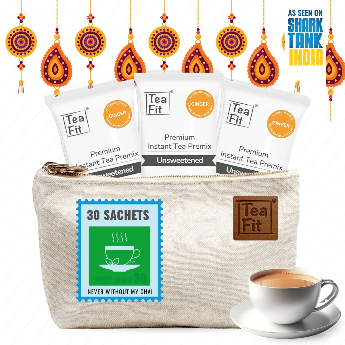 Instant Ginger Tea Premix - Unsweetened