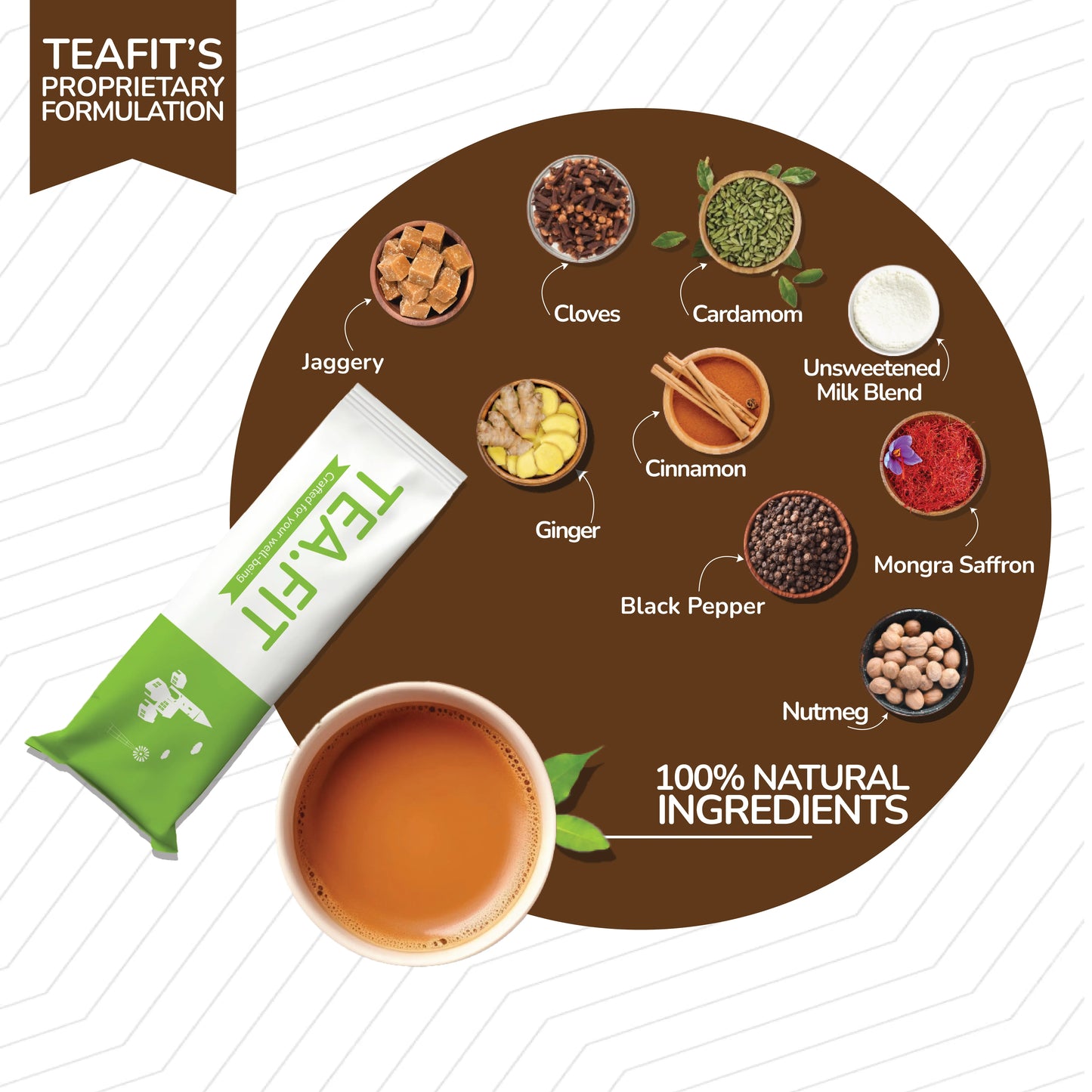 Té Masala Jaggery Instantáneo Premezclado