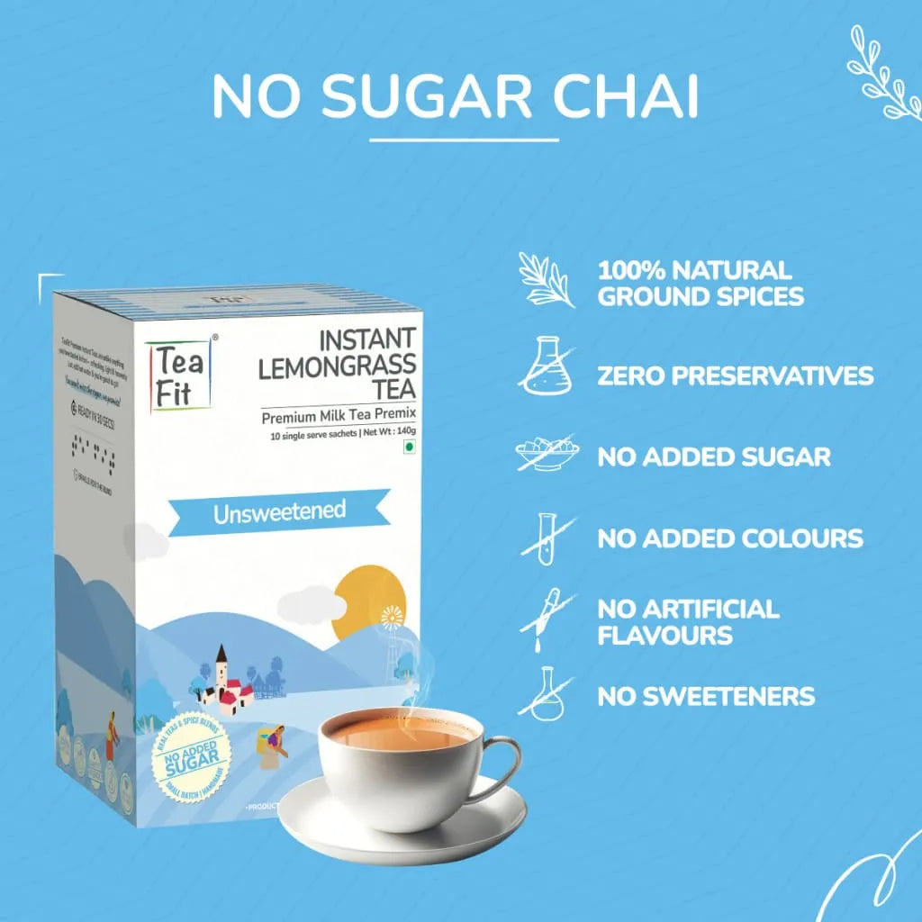 Instant Lemongrass Tea Premix - Unsweetened