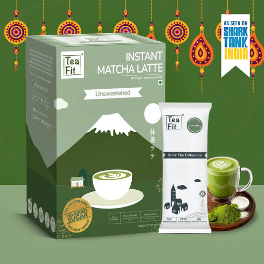 Latte glacé au matcha