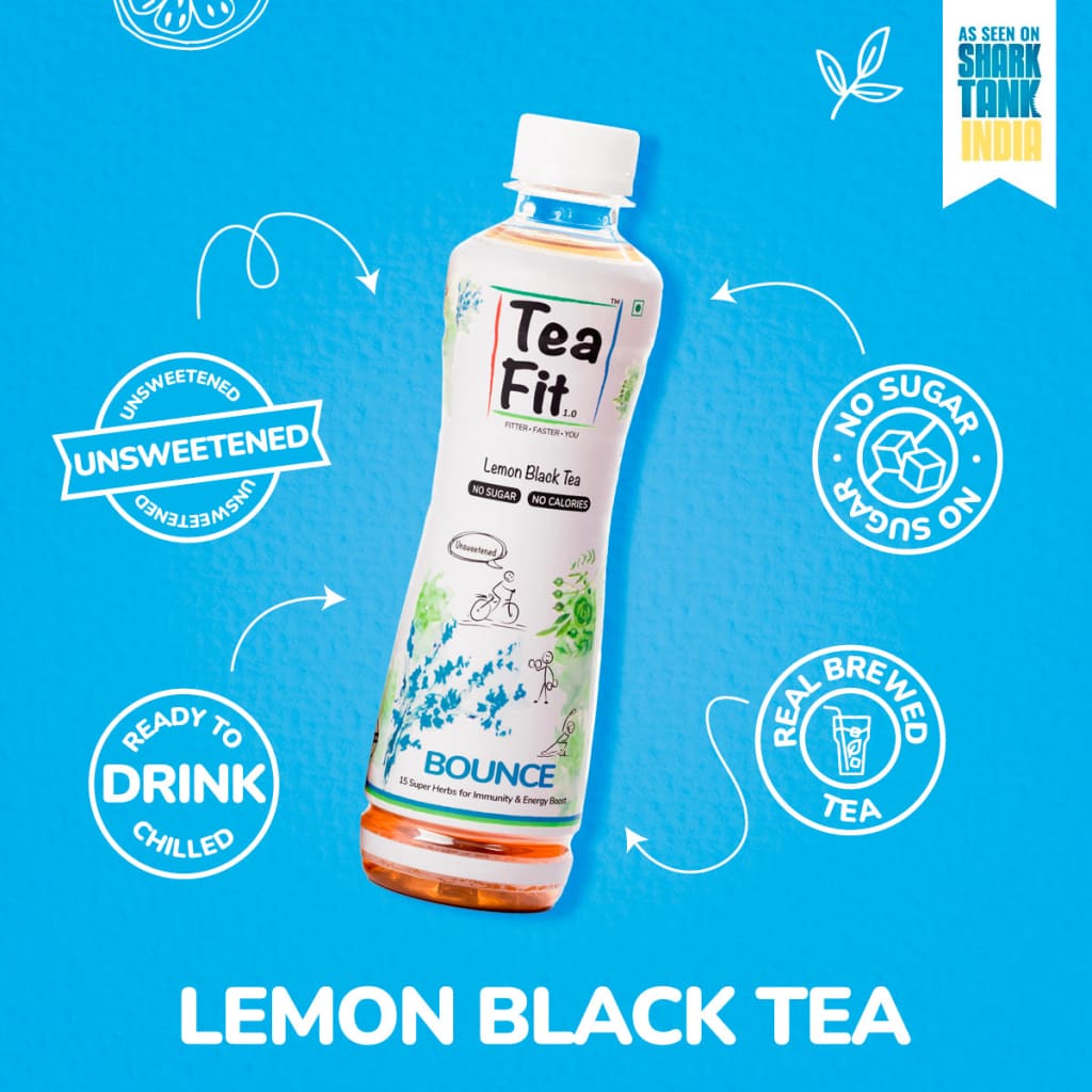 Teafit Bounce - Lemon Black Assam Tea 300 Ml. - Beverages