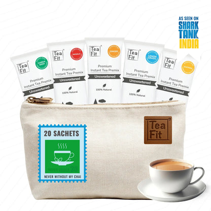 TeaFit Instant Chai Travel Pouch Assortment