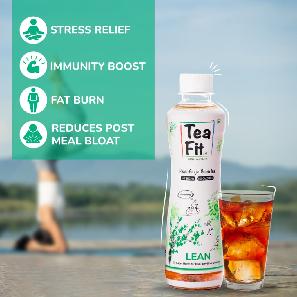 Teafit Lean - Peach Ginger Green Tea 300 Ml. - Beverages
