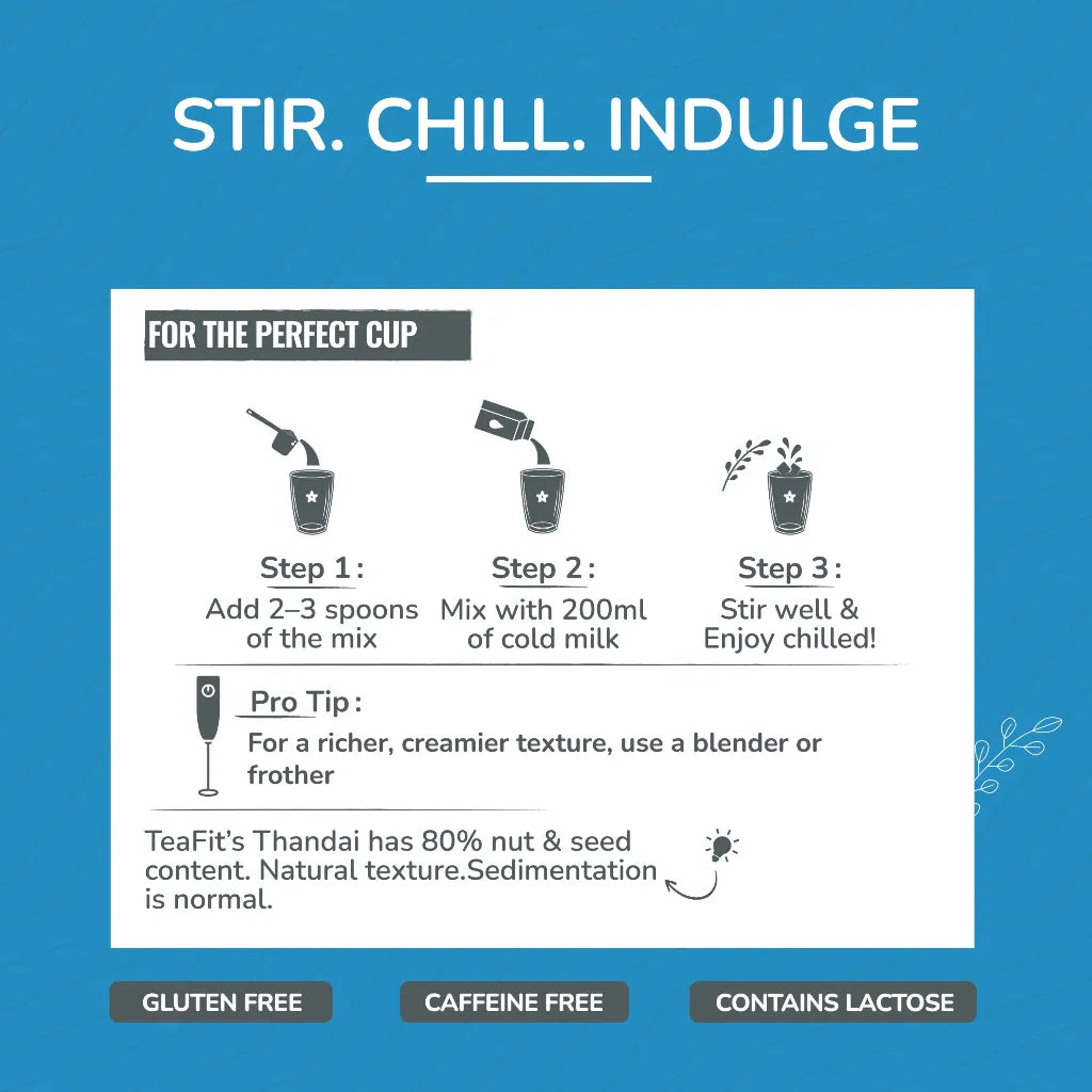 TeaFit Thandai - Unsweetened