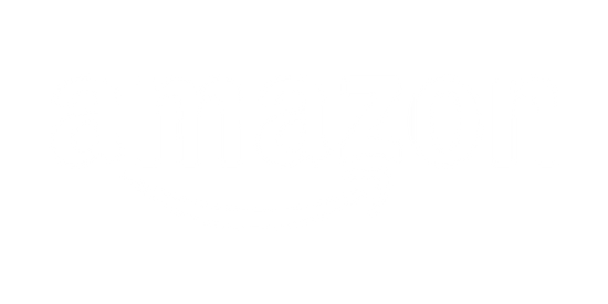 White pixelated logo with curved design and popular brand name ’amazon’